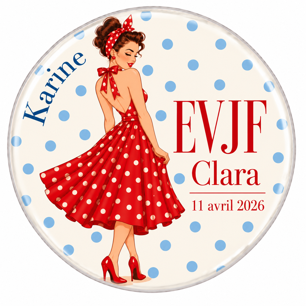 Badge personnalisé 58mm