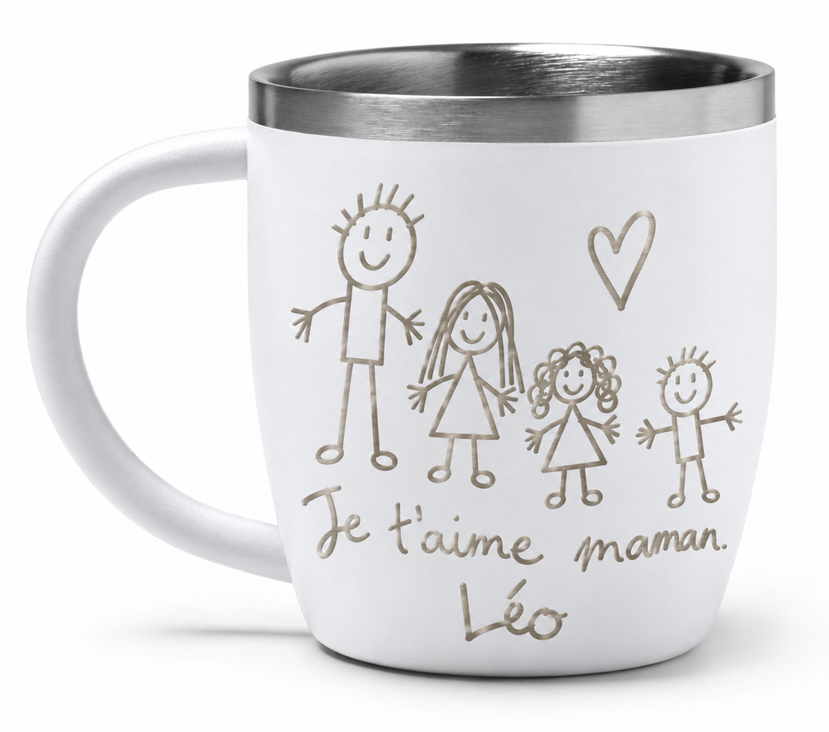 Tasse isotherme inox personnalisée