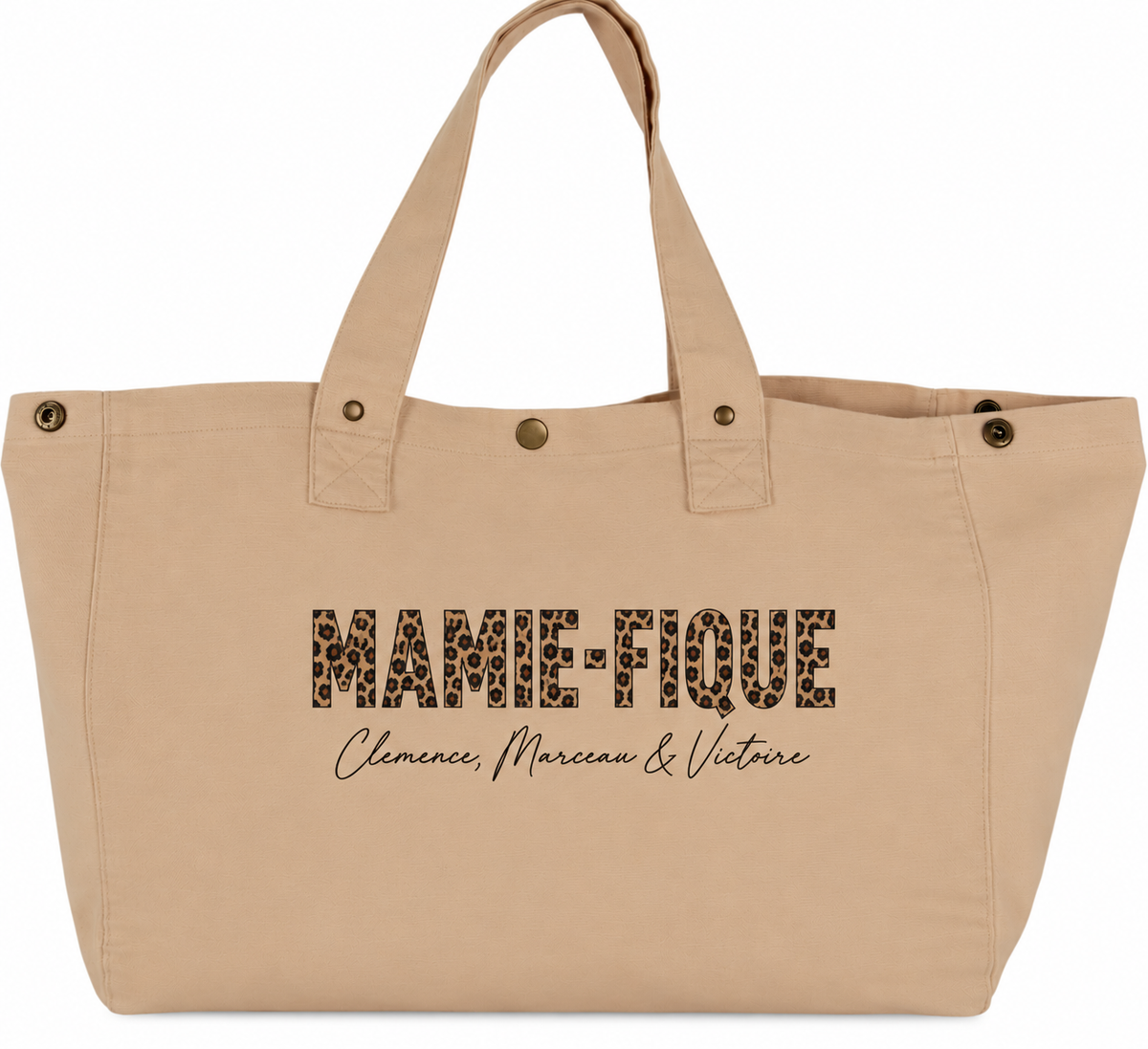 Sac cabas coton délavé personnalisable