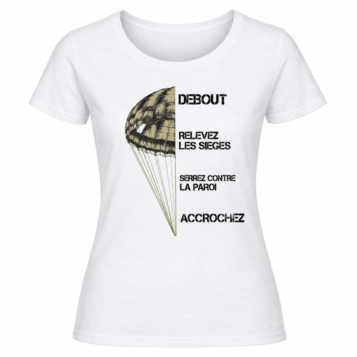 T-shirt femme parachute - Esprit mili