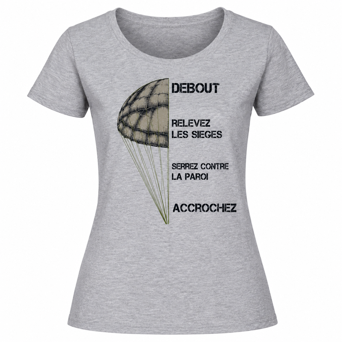 T-shirt femme parachute - Esprit mili