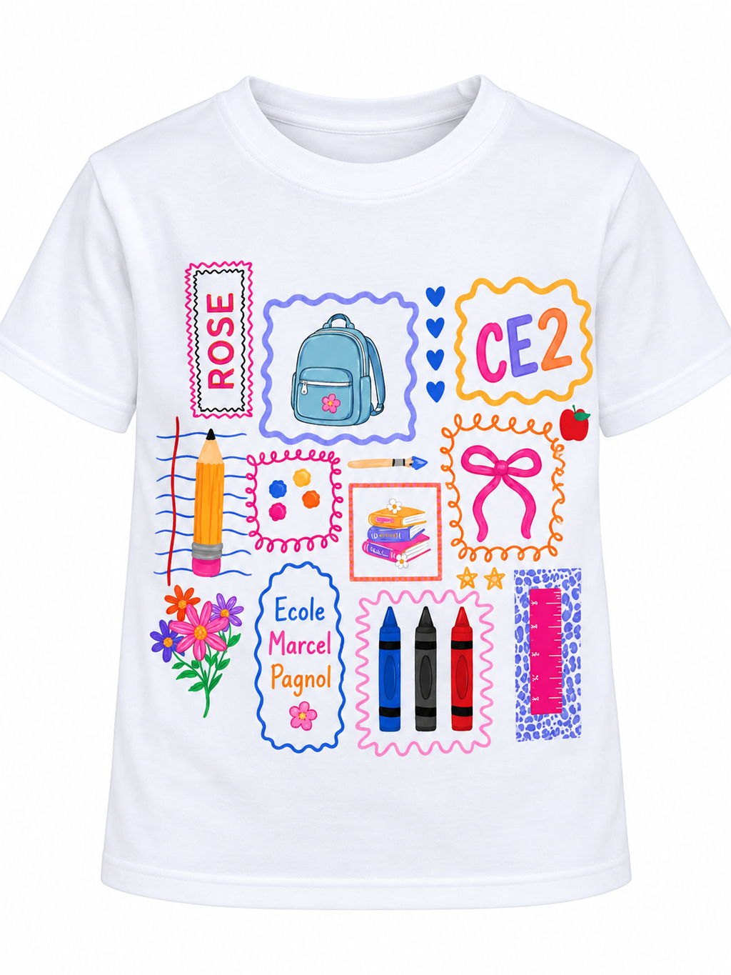 T-shirt enfant rentrée scolaire