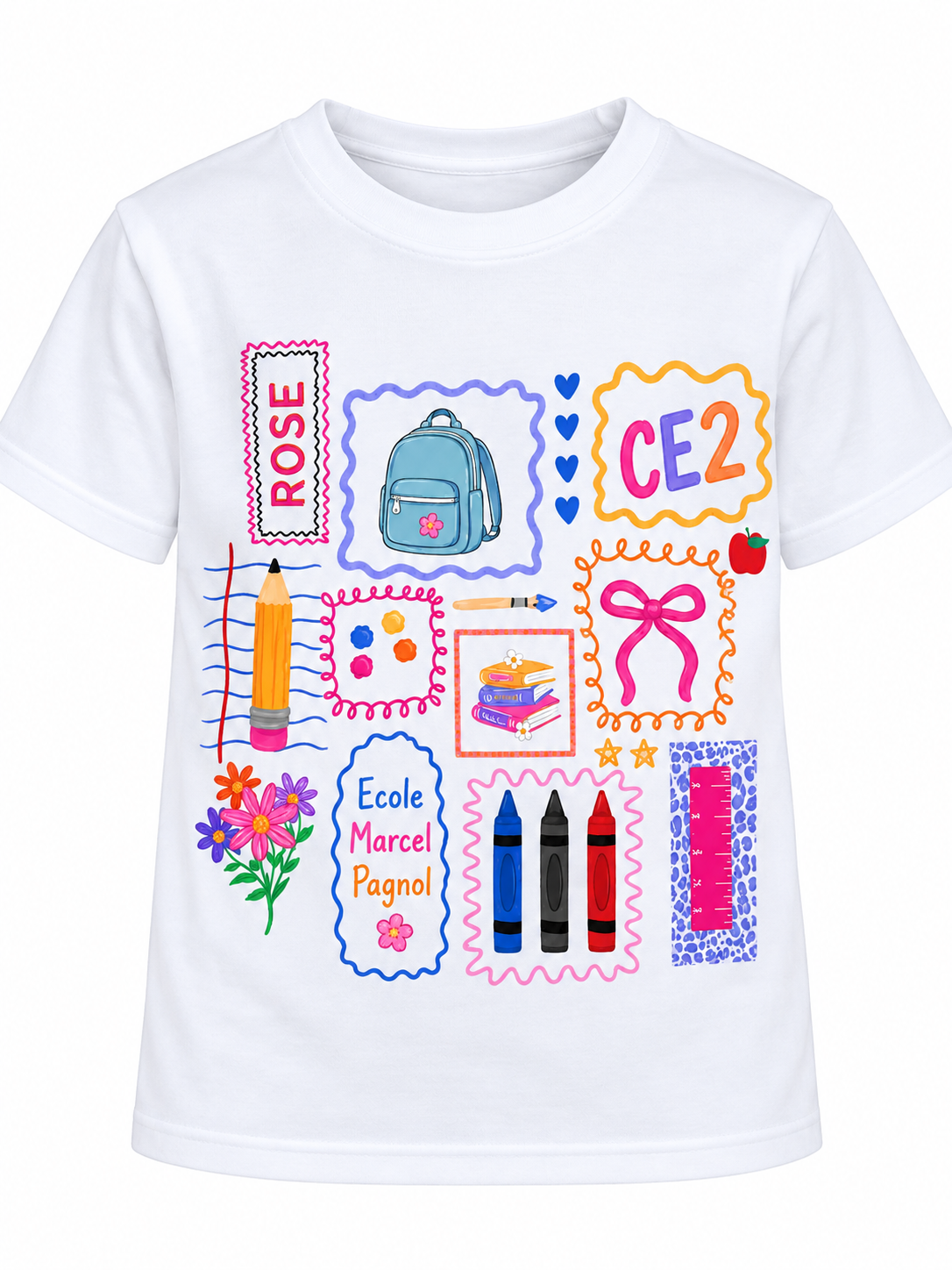 T-shirt enfant rentrée scolaire