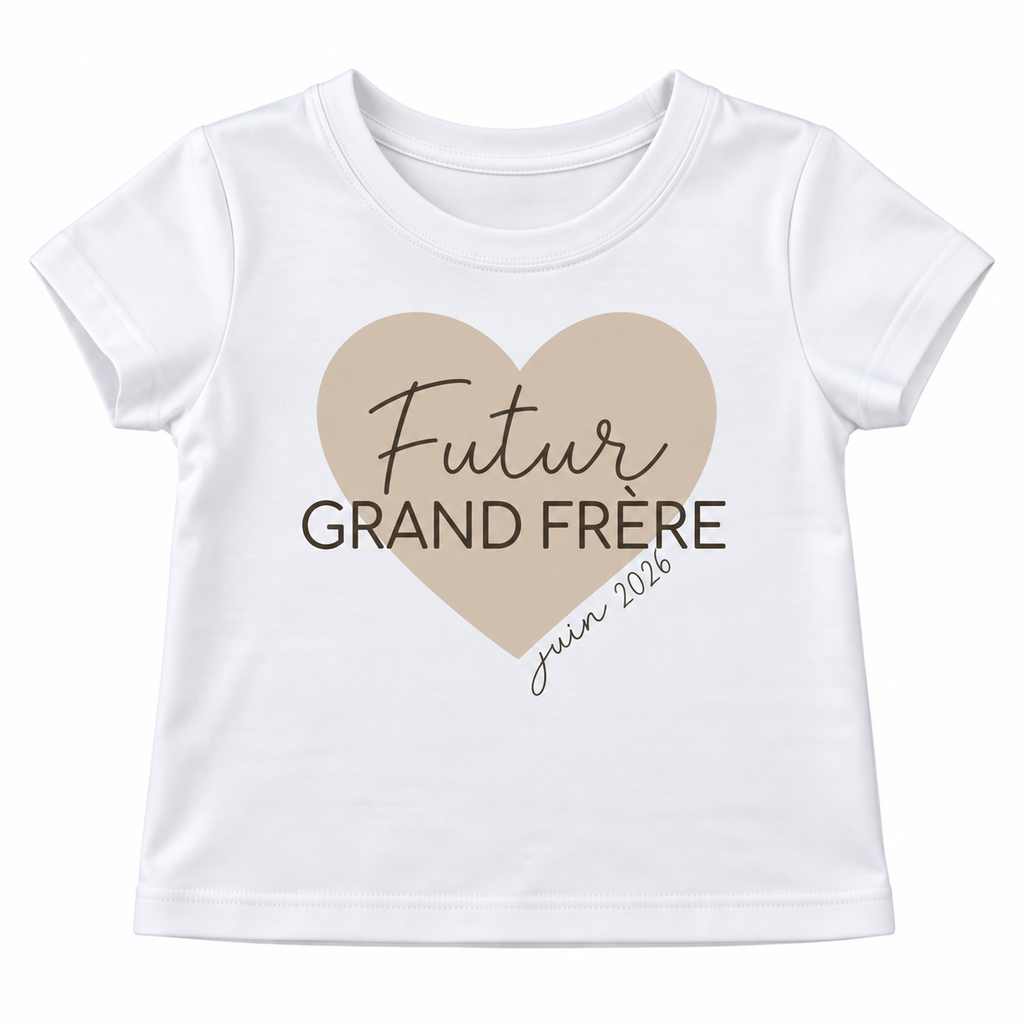 T-shirt bébé personnalisé annonce