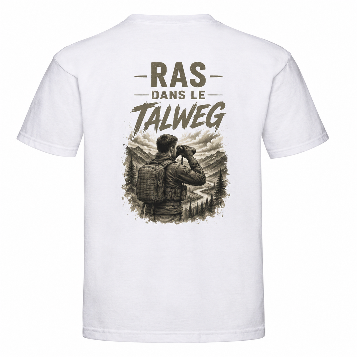 T-shirt homme RAS dans le Talweg - Esprit Mili