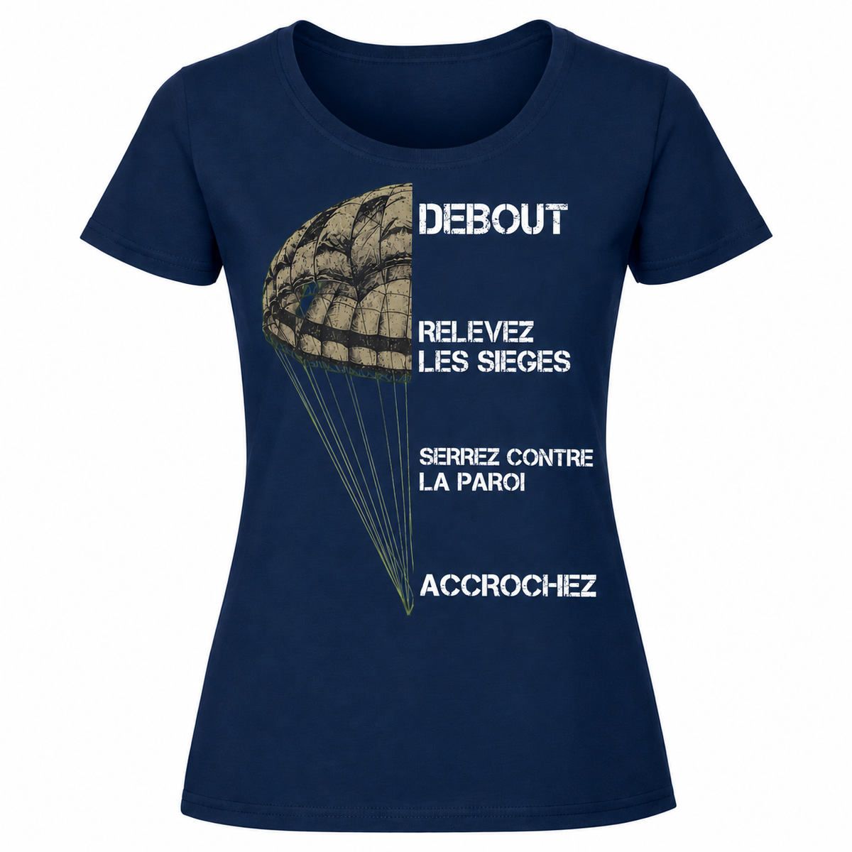 T-shirt femme parachute - Esprit mili