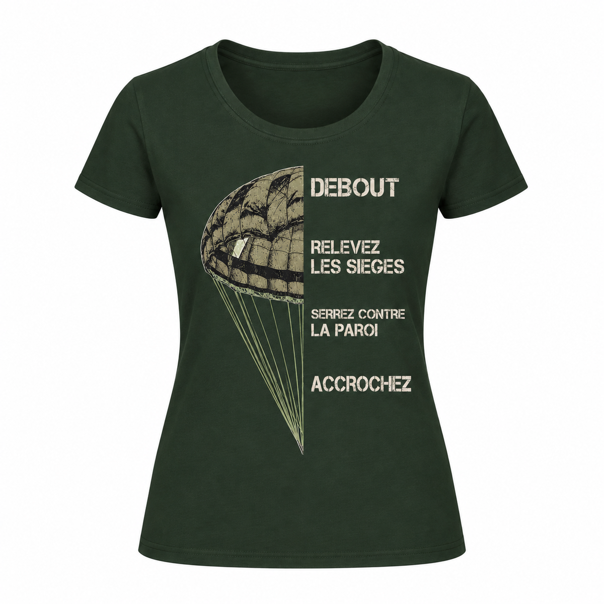 T-shirt femme parachute - Esprit mili