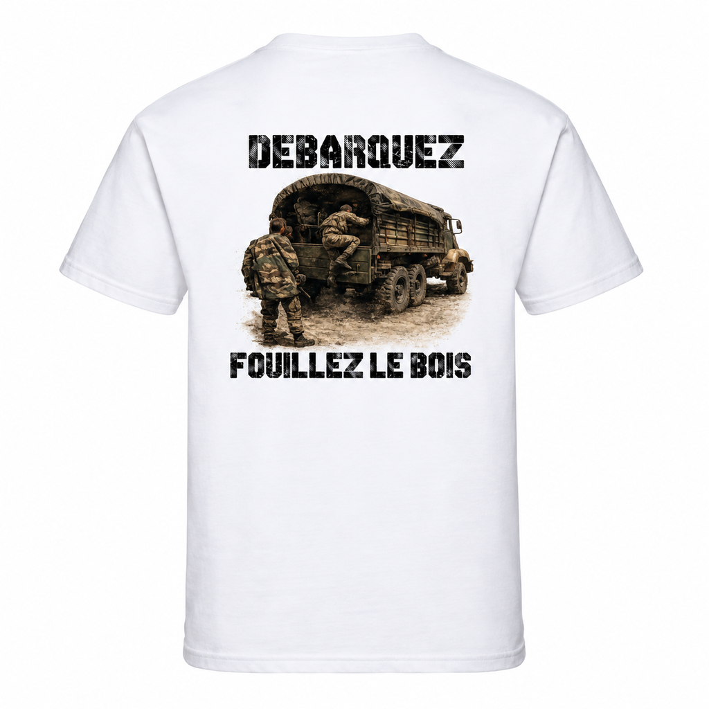 T-shirt homme Fouillez le bois - Esprit Mili