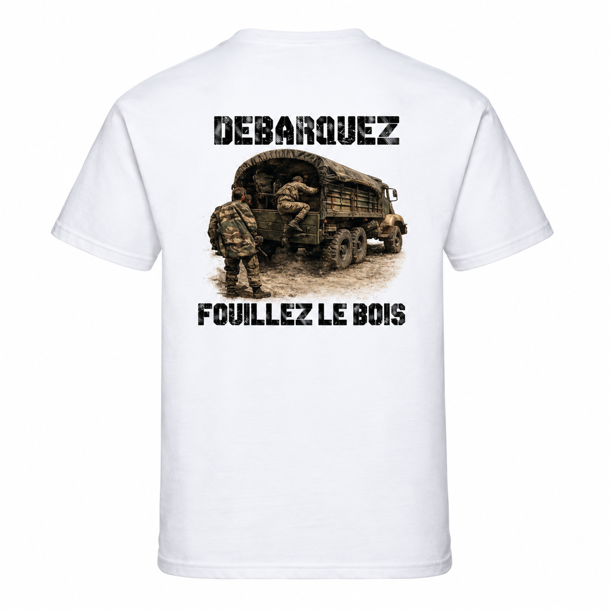 T-shirt homme Fouillez le bois - Esprit Mili