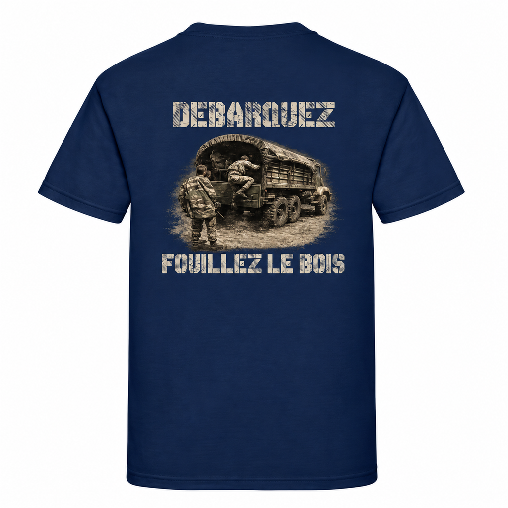 T-shirt homme Fouillez le bois - Esprit Mili