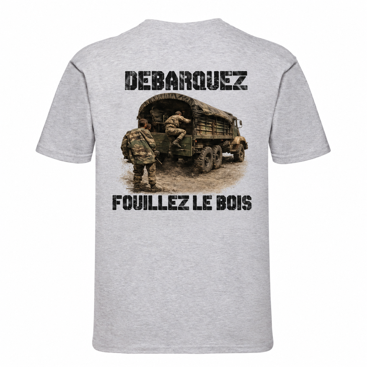 T-shirt homme Fouillez le bois - Esprit Mili