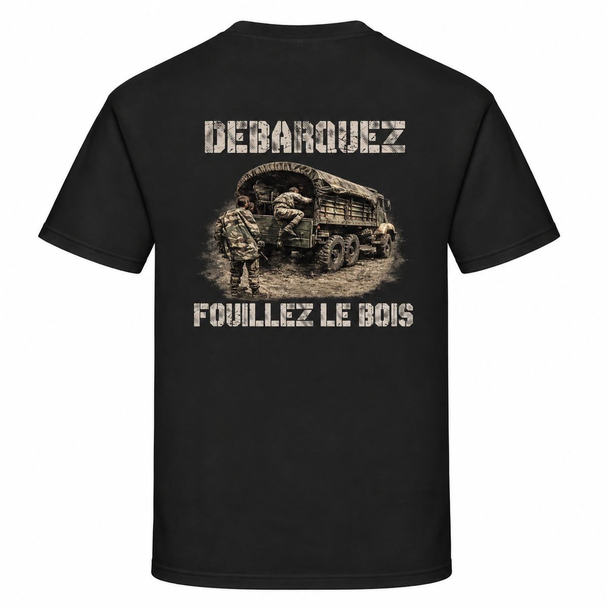 T-shirt homme Fouillez le bois - Esprit Mili