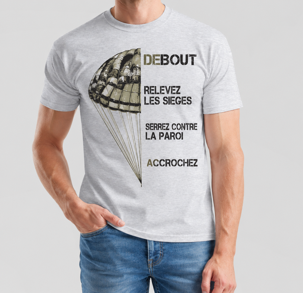 T-shirt homme parachute - Esprit mili