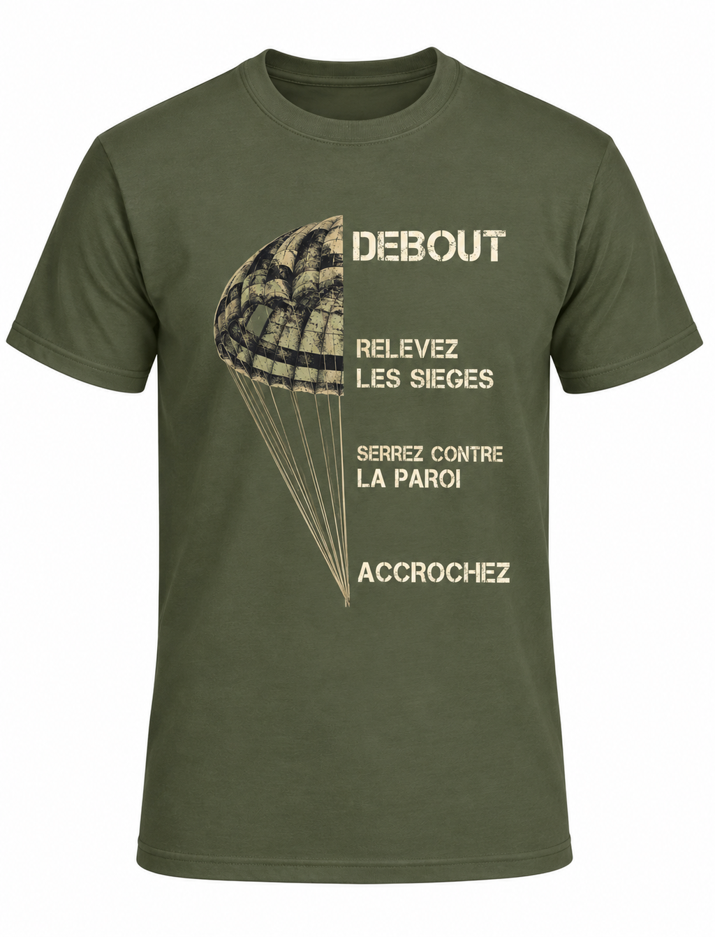T-shirt homme parachute - Esprit mili