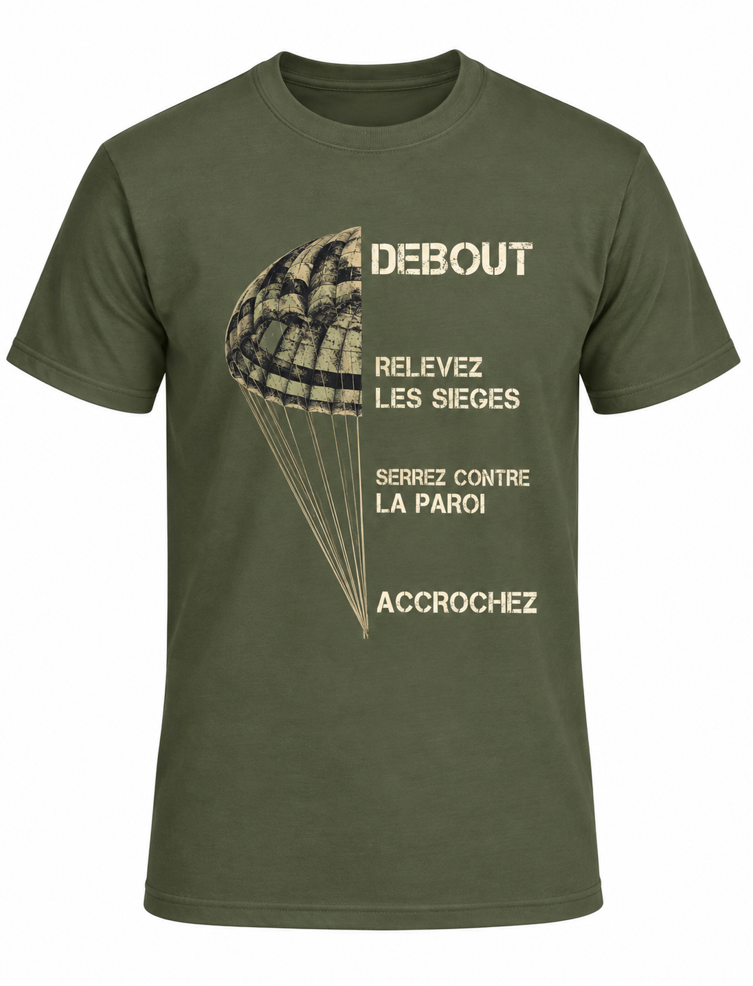 T-shirt homme parachute - Esprit mili