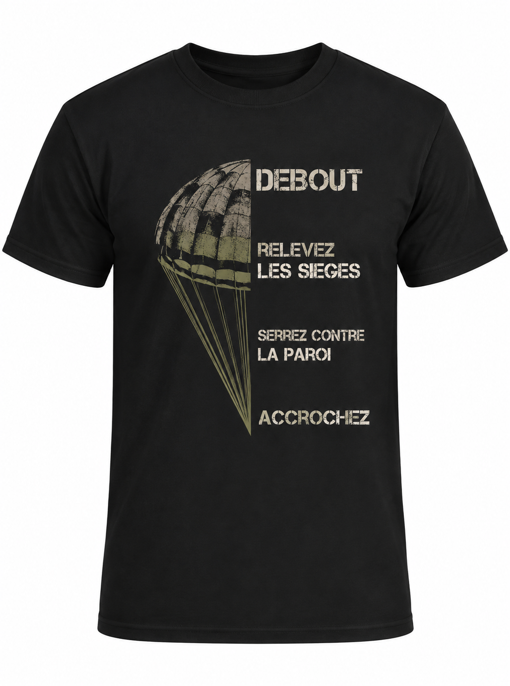 T-shirt homme parachute - Esprit mili