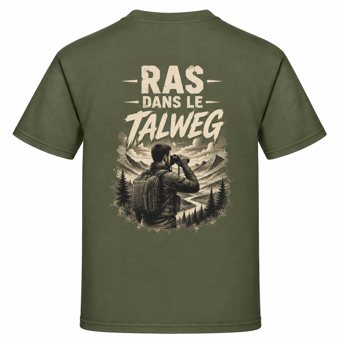 T-shirt homme RAS dans le Talweg - Esprit Mili