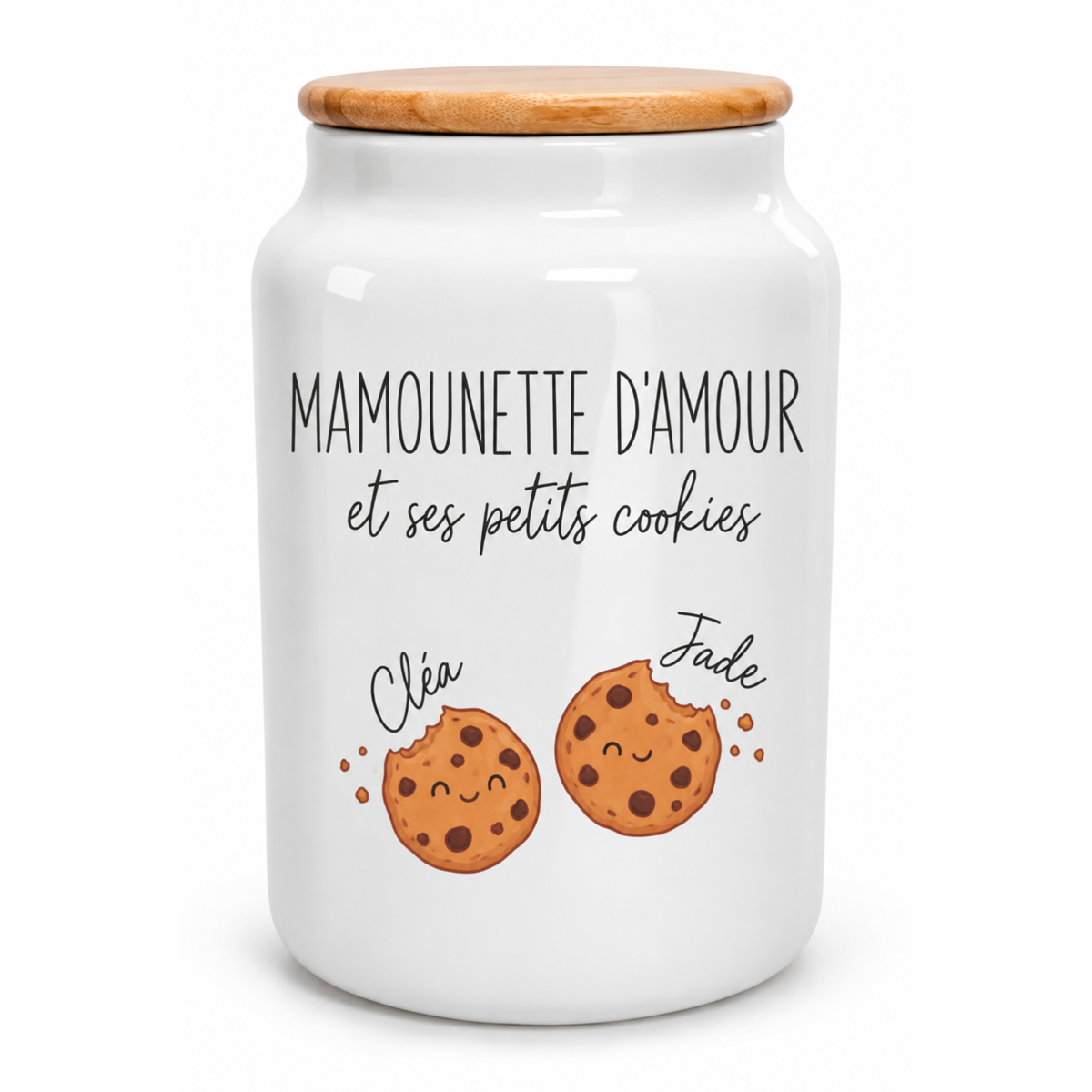 Pot à biscuits céramique personnalisé
