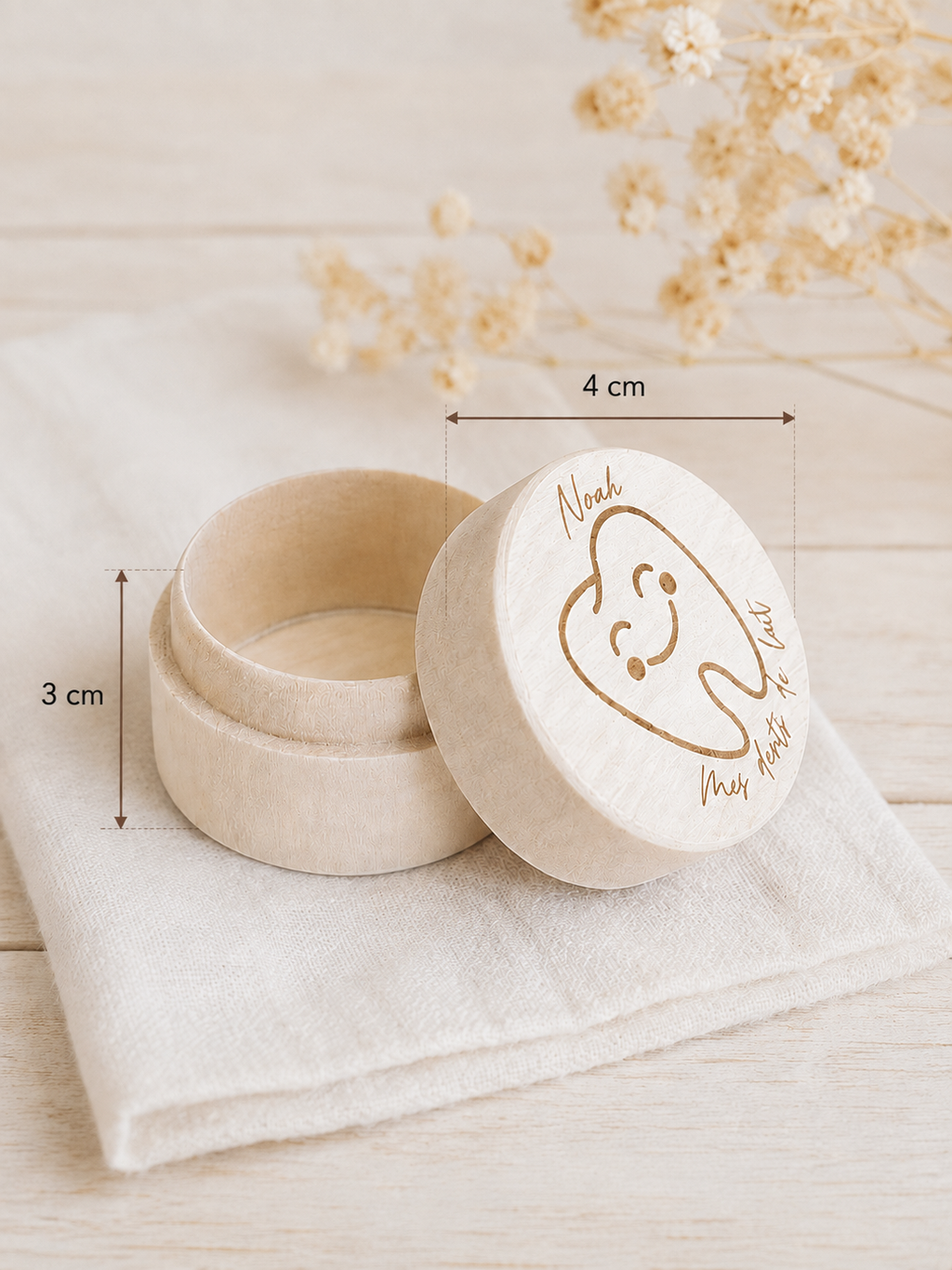 Boite à dents de lait personnalisée