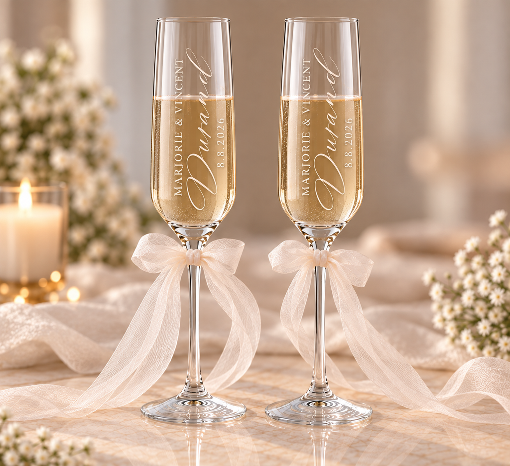 Flûte à champagne personnalisée