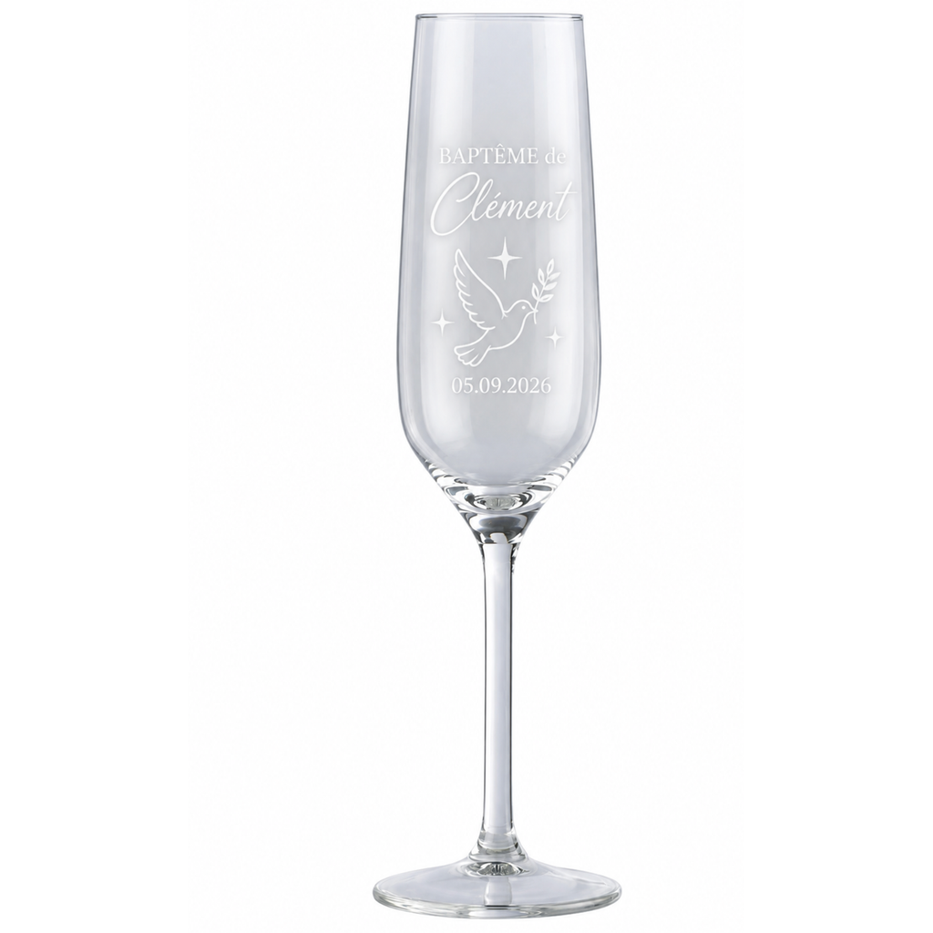 Flûte à champagne personnalisée