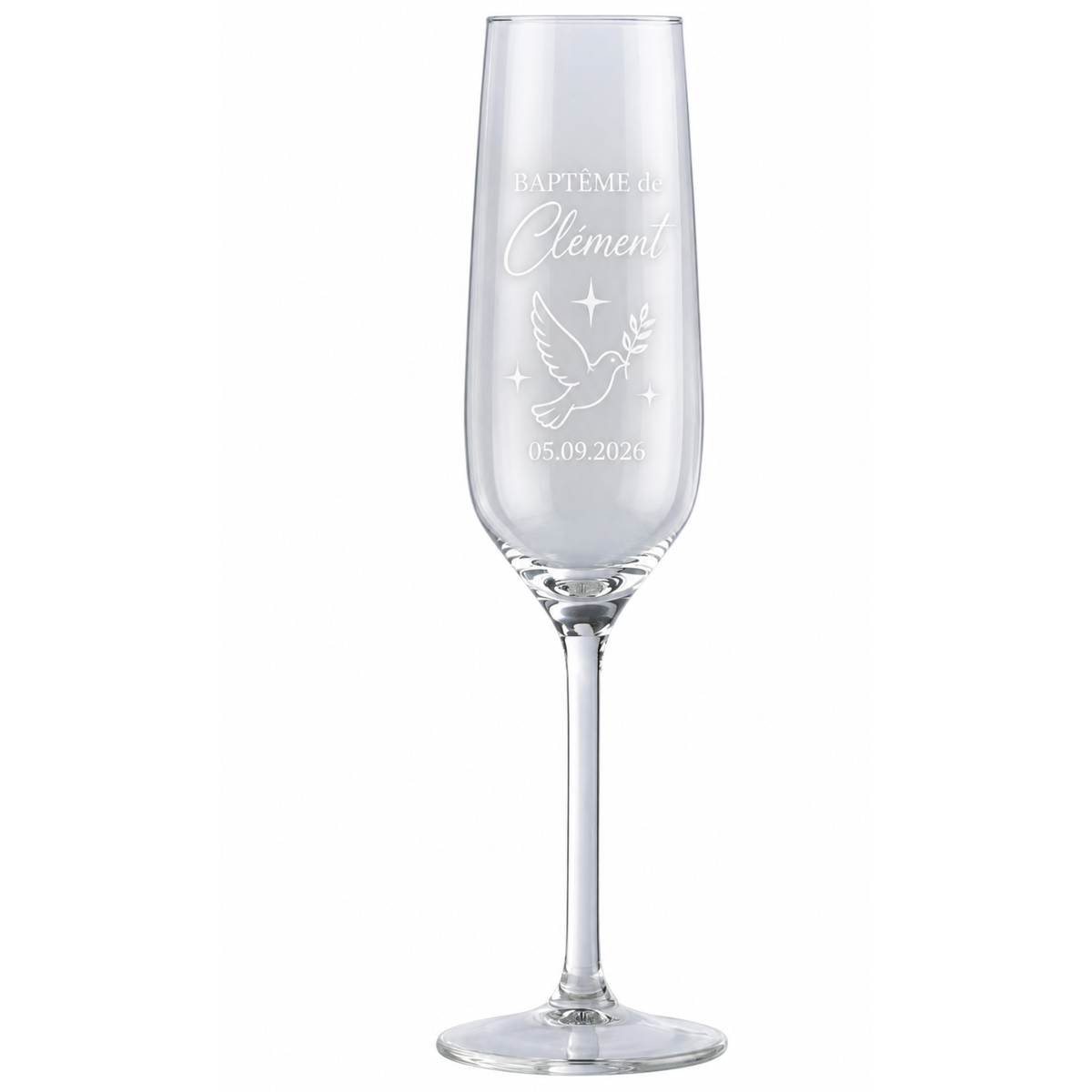 Flûte à champagne personnalisée