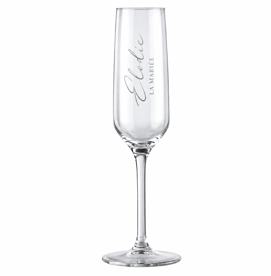 Flûte à champagne personnalisée