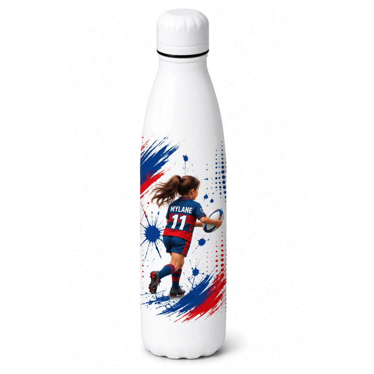 Gourde de sport personnalisée style aquarelle