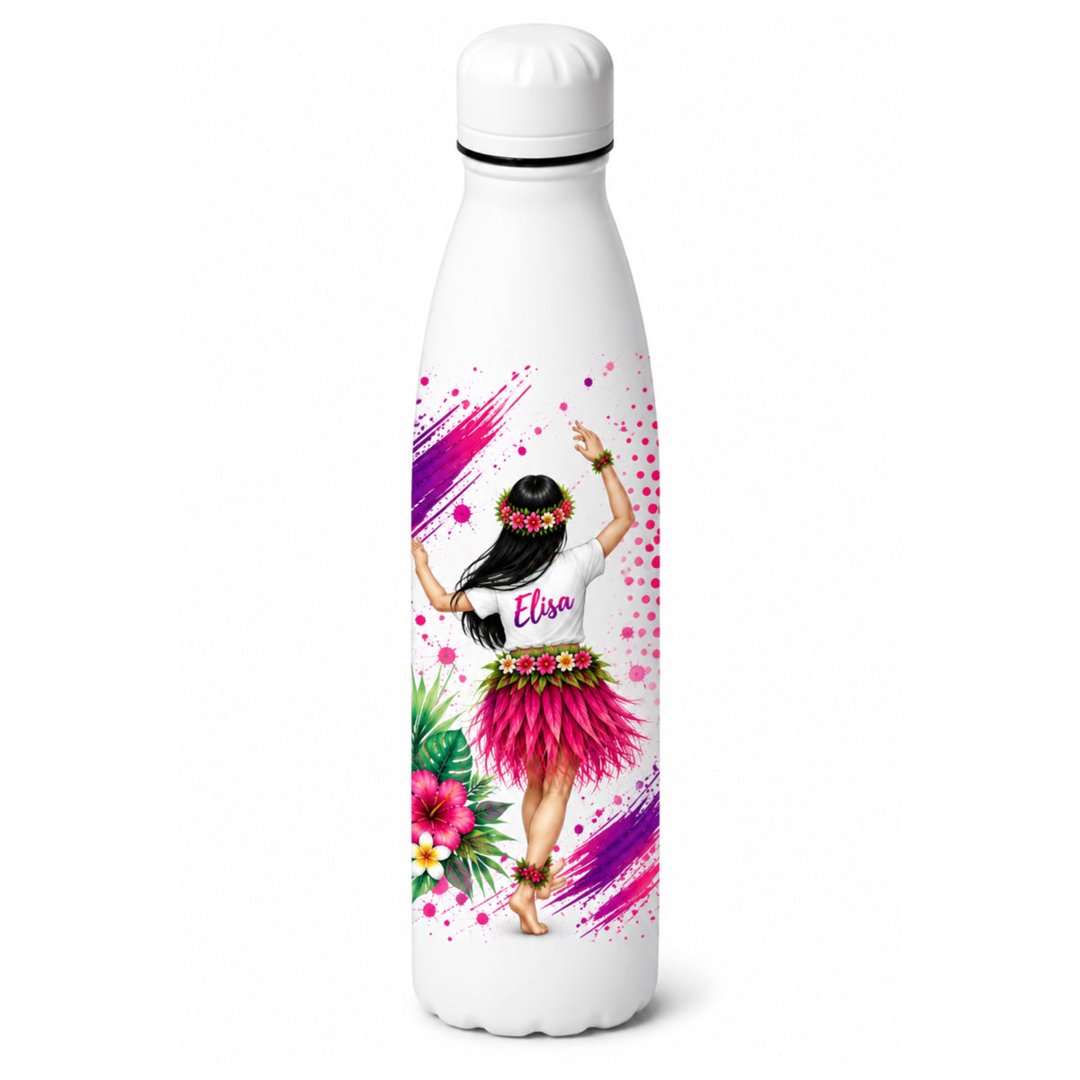 Gourde de sport personnalisée style aquarelle