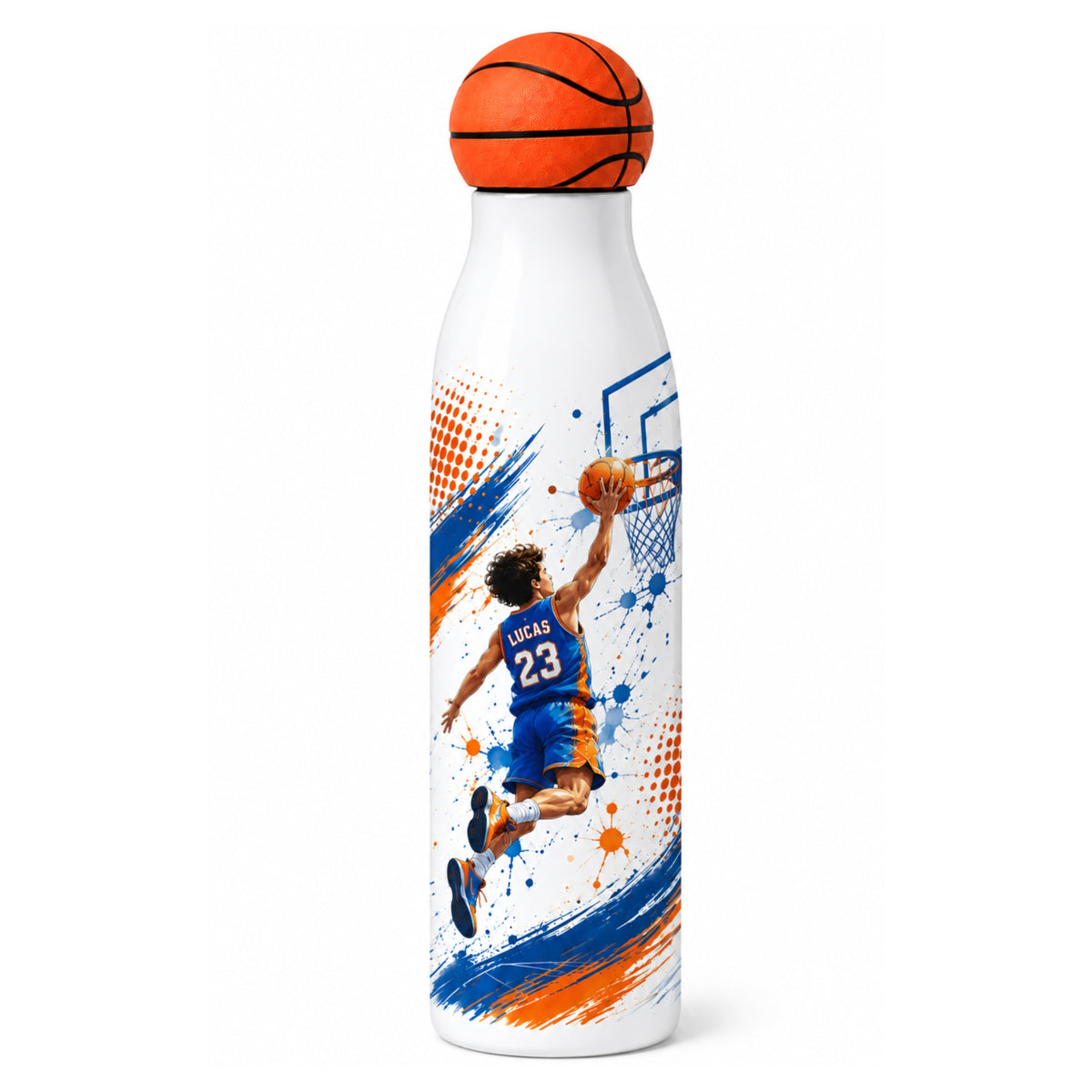 Gourde de sport personnalisée style aquarelle