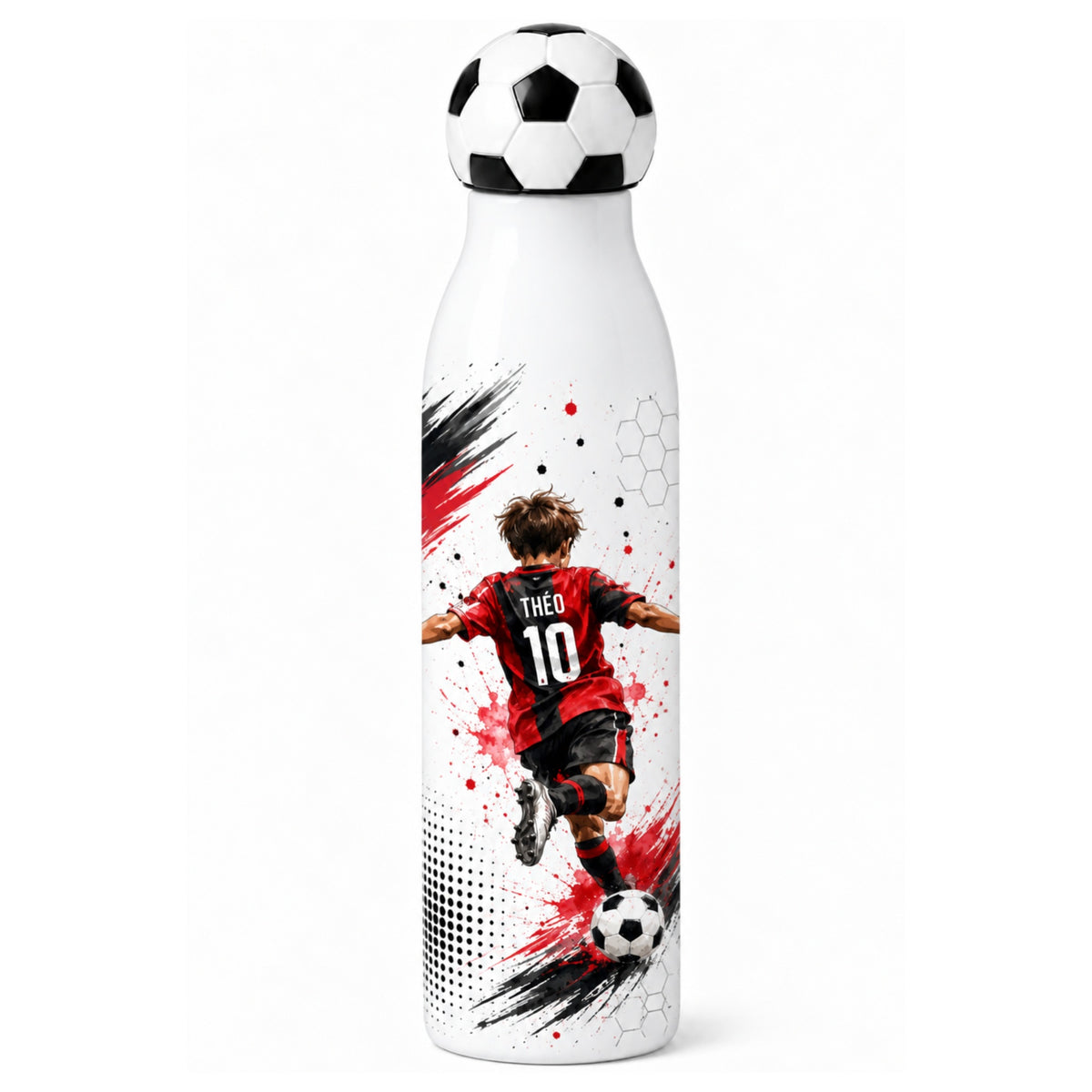 Gourde de sport personnalisée style aquarelle