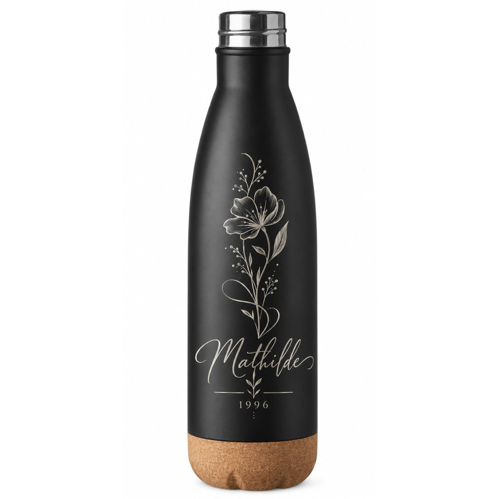 Gourde inox base liège