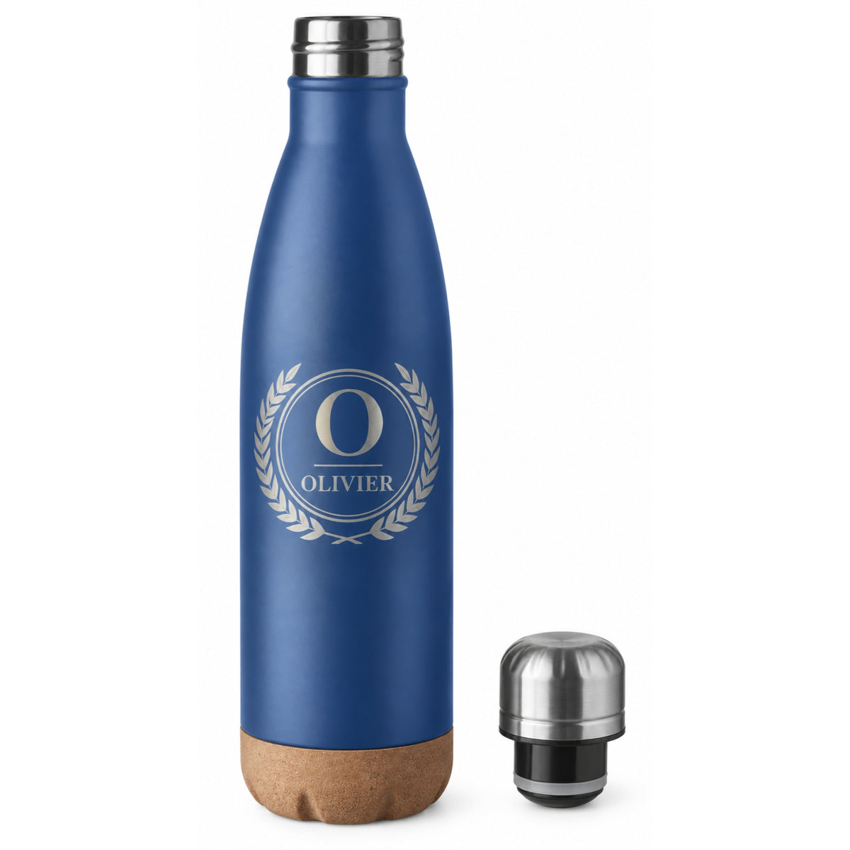Gourde inox base liège