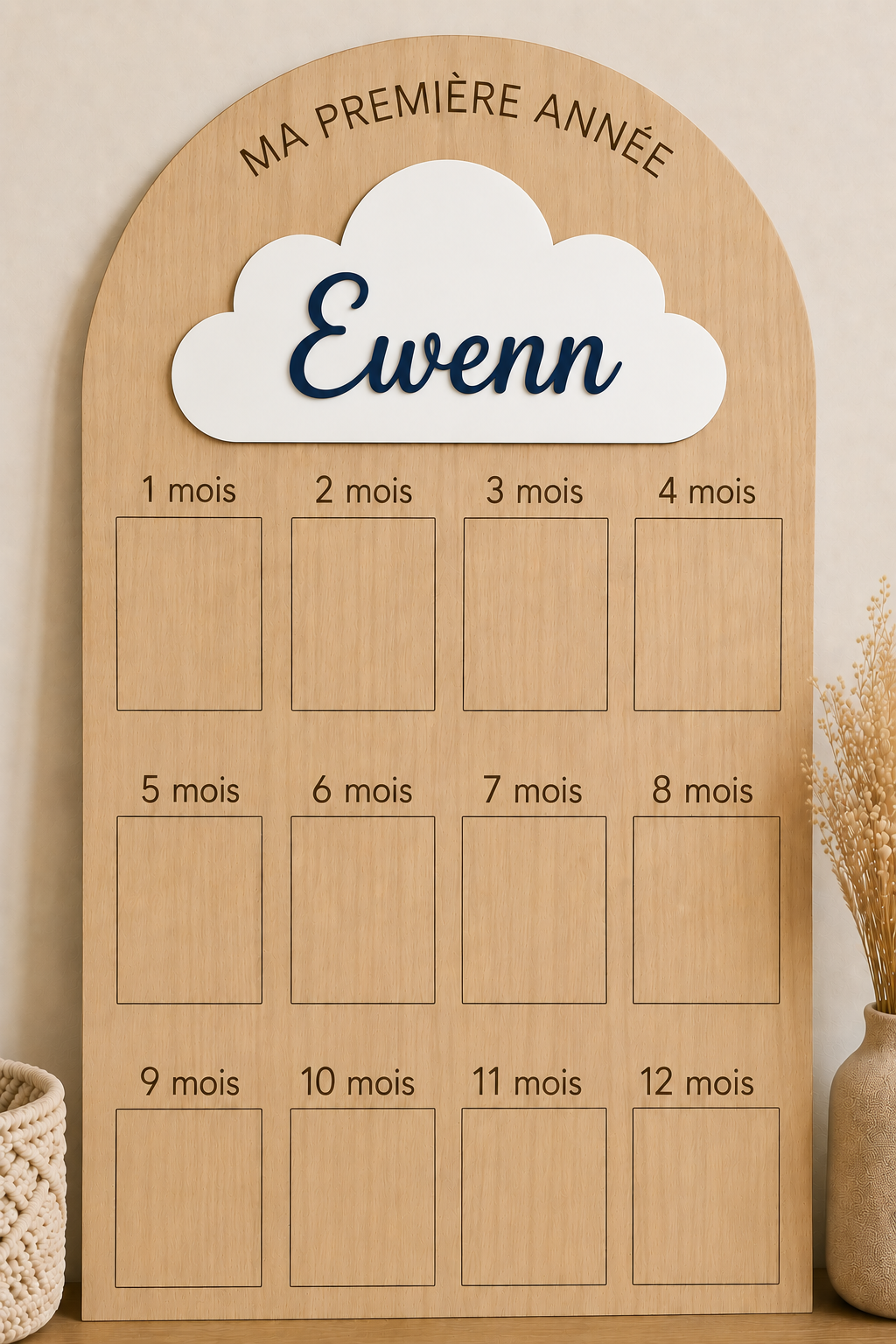 Pancarte Bois Ma première année