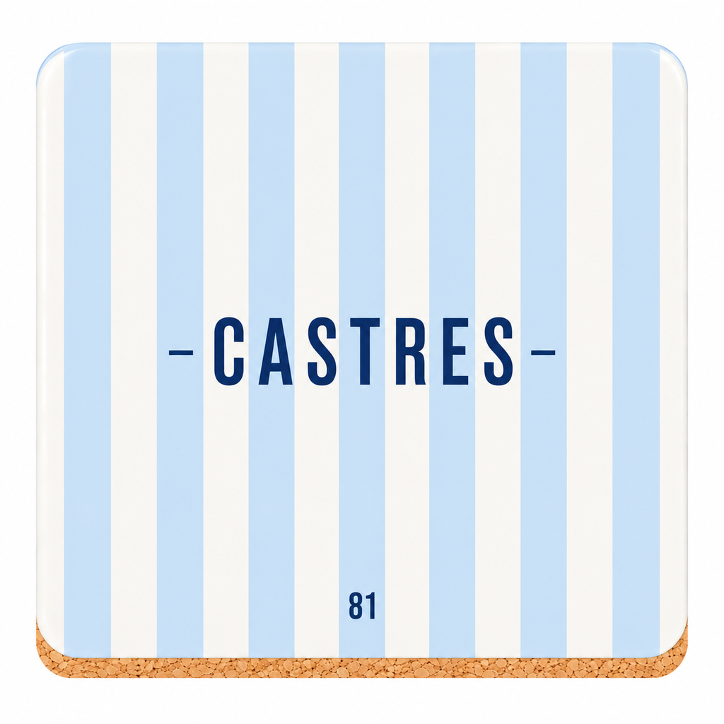 Sous-verre carton couleur