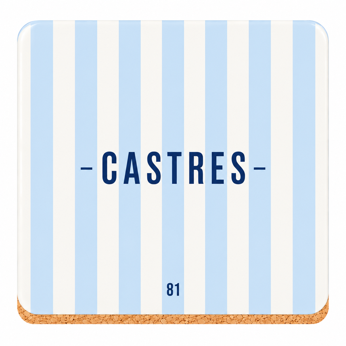 Sous-verre carton couleur