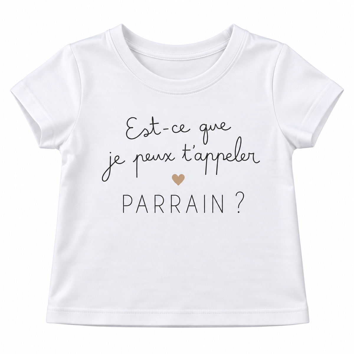 T-shirt bébé personnalisé annonce