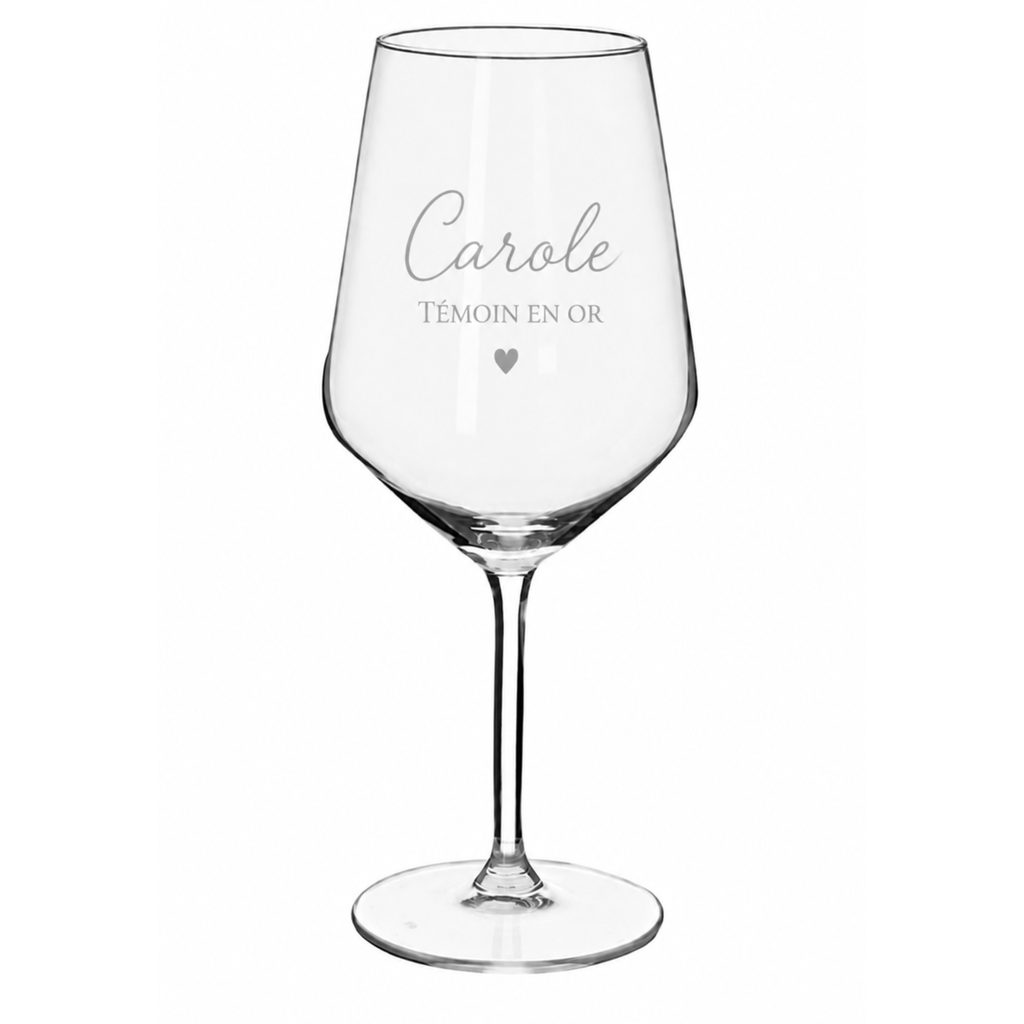Verre à vin personnalisé